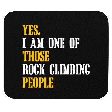 Discover Rock climbing people Mouse Pads