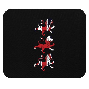 Discover Union Jack Three Lions United Kingdom Great Flag Mouse Pads