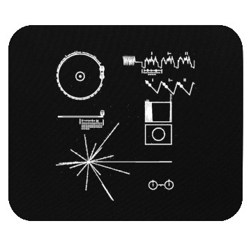 Discover golden record NASA voyager space official images Mouse Pads