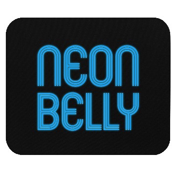 Discover Jiu Jitsu BJJ Neon Belly Blue Light Mouse Pads