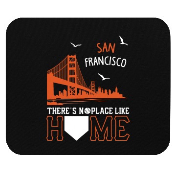 Discover Baseball - san francisco my home Mouse Pads