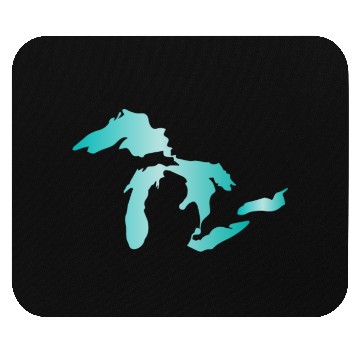 Discover Great Lakes Aqua Mouse Pads
