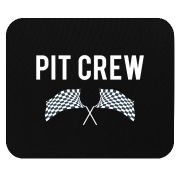 Discover Pit Crew Car Enthusiast Race Track or Drag Strip Design Mouse Pads