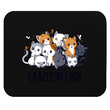 Discover Crazy Cat Lady Mouse Pads