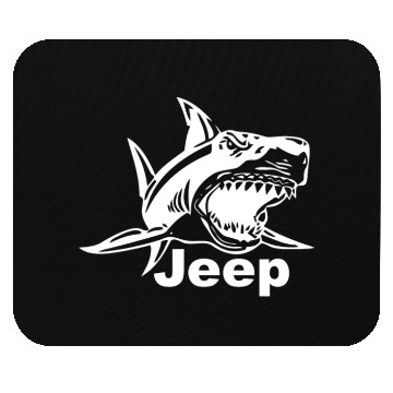 Discover Jeep Great White Shark Mouse Pads
