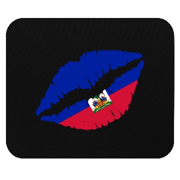 Discover Haiti Kiss Flag Club Soccer Gift Idea Birthday Mouse Pads