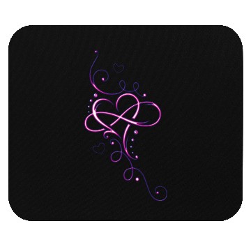 Discover Tribal infinity heart. Pink. Mouse Pads