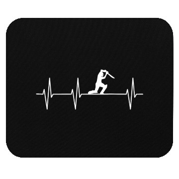 Discover Cricket Heartbeat Mouse Pads