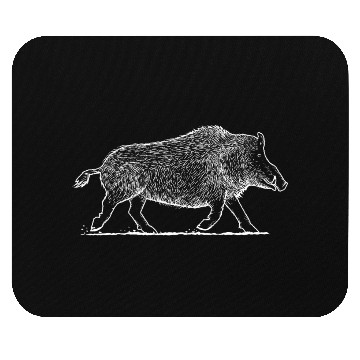 Discover Wild Hog - Vintage Style Boar Graphic Mouse Pads