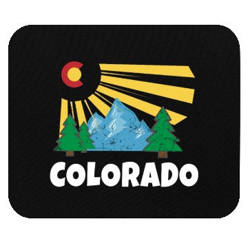 Discover Native Colorado Gifts CO State Flag Sunrise Mouse Pads
