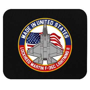Discover Lockheed Martin F-35C Lightning II - Made in USA Mouse Pads