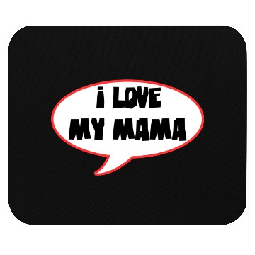 Discover Bold Family Love Speech Bubble Design Mouse Pads