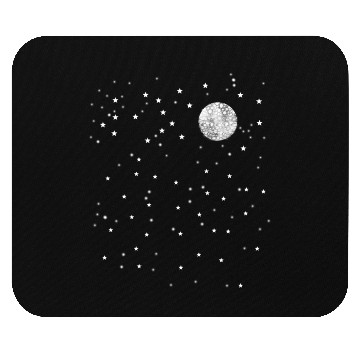 Discover moon in the night sky Mouse Pads