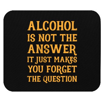 Discover Funny Drinking Drunk Beer Vodka Whiskey Alcohol Mouse Pads