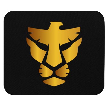 Discover lion & eagle face Mouse Pads