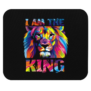 Discover I Am The King - Lion - Total Basics Mouse Pads