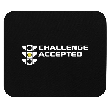 Discover Challenge Accepted stoplight automotive mechanic c Mouse Pads