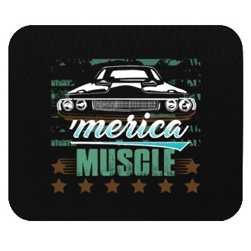 Discover 'Merica Muscle Car Mouse Pads