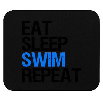 Discover Eat Sleep Swim Repeat Gift Swimmer Mouse Pads