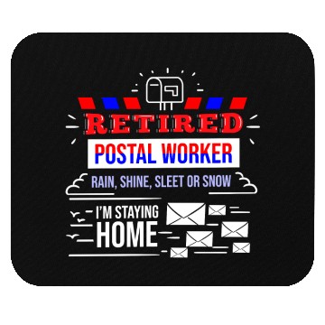 Discover Retirement Post Office Retired Postal Worker Gift Mouse Pads