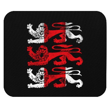 Discover England 2018 Cheer Jersey - Three Heraldic Lions Mouse Pads