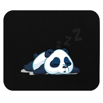 Discover Funny sleeping panda Mouse Pads