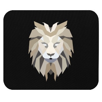 Discover Geometric lion Mouse Pads
