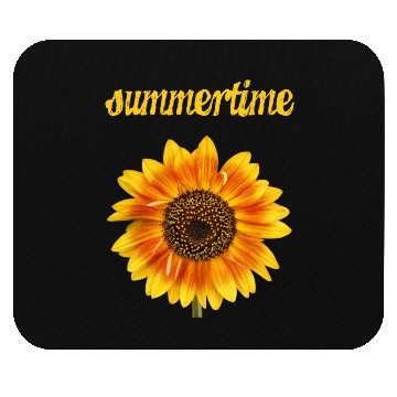 Discover summertime - big sunflower blossom Mouse Pads