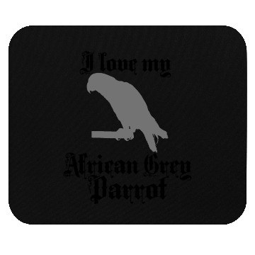 Discover grey parrot Mouse Pads