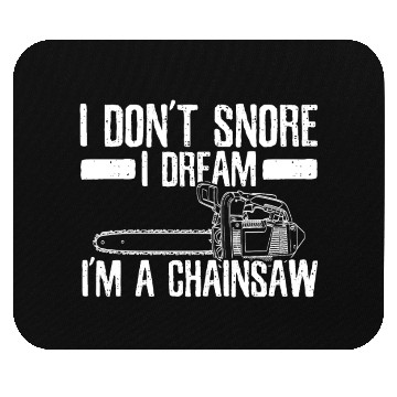 Discover Chainsaw - Funny Lumberjack Gift Mouse Pads