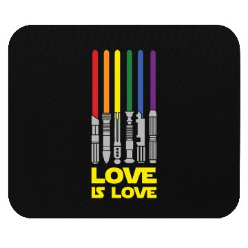 Discover Lightsaber Rainbow - Love Is Love Mouse Pads