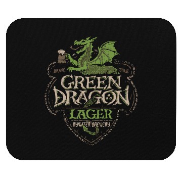 Discover Green Dragon Lager Mouse Pads