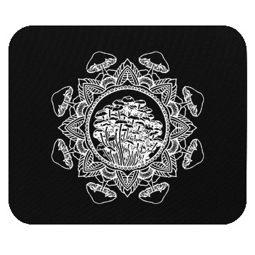 Discover Men s Mushroom Mandala Psychedelic Tattoo Style Mouse Pads