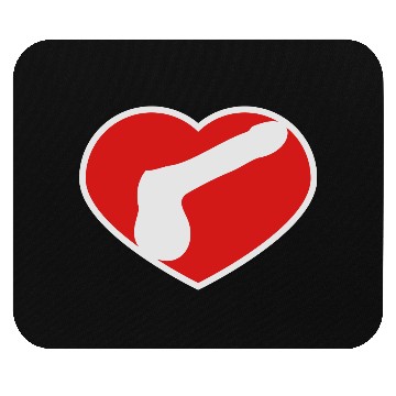 Discover logo i love heart gay gay cock lover penis big man Mouse Pads