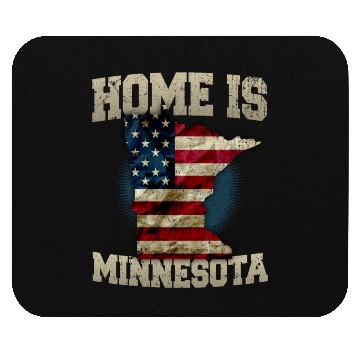 Discover Home is Minnesota USA US map gift unique fans Proud Strong Support Mouse Pads
