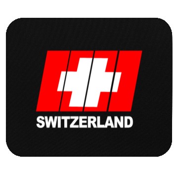 Discover Switzerland Flagg Mouse Pads