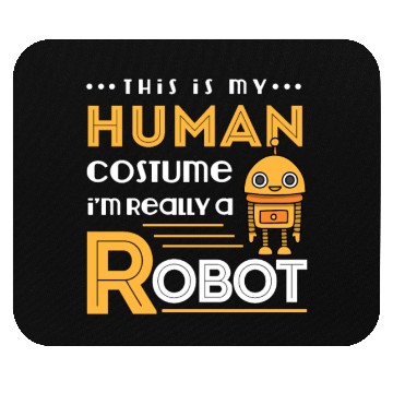 Discover Robot Human Costume Mouse Pads