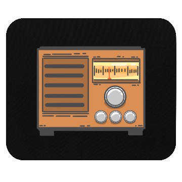 Discover radio retro vintage sound gift present Mouse Pads