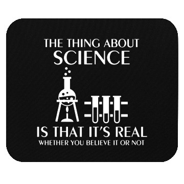 Discover Science Is Real Funny Nerd Geek College Science ge Mouse Pads