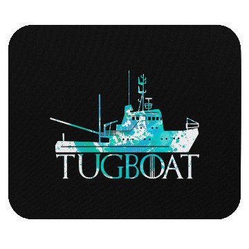 Discover Funny Tugboat - Ship Vessel Floating - Sailing Mouse Pads
