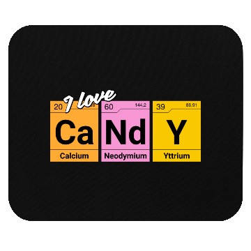 Discover Candy love periodic table of elements Mouse Pads