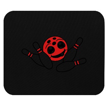 Discover strike upset ball bowling ball bowling pins bowlin Mouse Pads