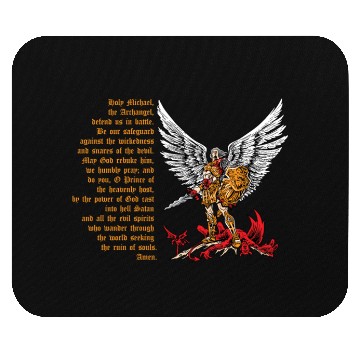 Discover Saint Michael Mouse Pads for men prayer catholic church