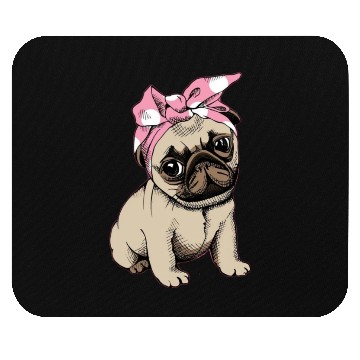 Discover pug Mouse Pads