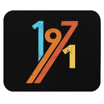 Discover 1971 vintage retro birthday Mouse Pads