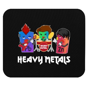 Discover Funny Heavy Metals Chemistry Elements Rock Band Mouse Pads