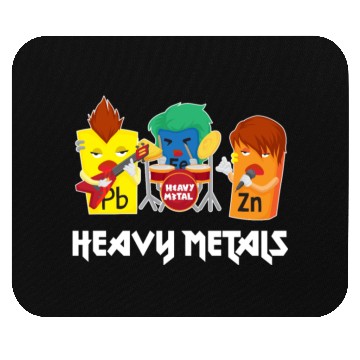 Discover Funny Heavy Metals Chemistry Elements Rock Band Mouse Pads