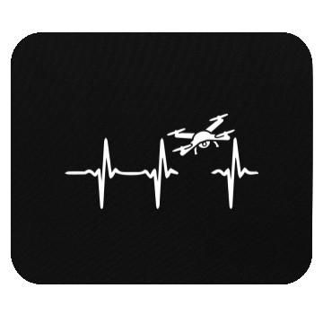 Discover Heart Beat Drone Mouse Pads