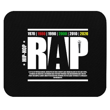 Discover Hip-Hop Collection "Rap" Mouse Pads