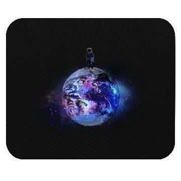 Discover Earth Astronaut Planet Aeronautics Rocket Science Mouse Pads